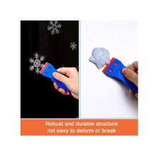 Grattoir en plastique - 2 pièces - 20 lames - Outil bleu - Enlève la colle et les autocollants