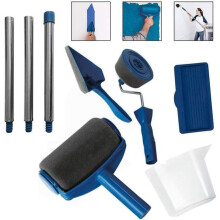 6-piece Seamless Roller Paint Brush Kit with Reservoir, Painting Tool Kit with Small Brush