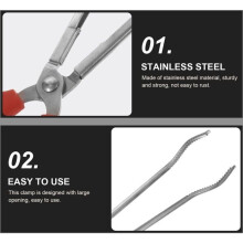 Pince à déchets Loach Tong à dentelure, outil de préhension créatif et durable