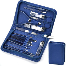 Manicure Pedicure Kit, 18 Piece Manicure Set Travel Nail Clippers Kit Manicure Pedicure Manicure Set Portable Travel Manicure Set