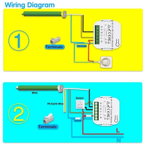 Wireless roller shutter control kit: Controls the roller shutter motor via RF remote control + receiver module 2