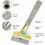 Multi-Purpose Scraper - LARGEIGHT - 10 cm - 10 Metal Blades - Non-Slip Handle - Multiple Colors 2