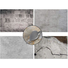 Ciseau plat SDS Plus 165 mm x 75 mm, ciseau à nez coudé, ciseau professionnel large pour la pose de carrelage en céramique -
