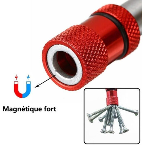 Magnetic 1/4" Hex Bit Holders, Adjustable Depth Stop for Plasterboard Screwdriver 2
