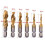 Drill bits and taps - HSS - M3-M10 - Titanium coating - 6 pieces - 1/4" hex shank 3