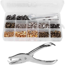 Kit de riveteuse double face - MARQUE - 240 jeux - Fer haute résistance - Pour ceintures et vêtements
