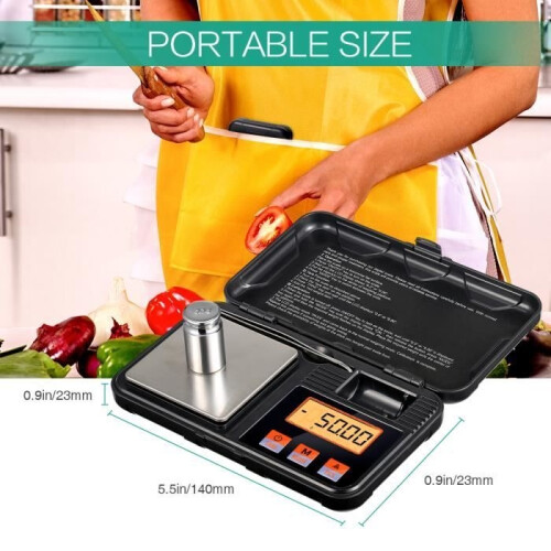 Electronic kitchen scale, precision scale, 200g / 0.01g, jewelry scale, kitchen scale with tare function 2
