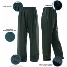 Men's and Women's Rain Suits, Durable Waterproof Jacket and Pants, Hooded, XXL, Multiple Colors, Large