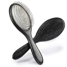 Brosse démêlante à picots métalliques – Antistatique, pour tous types de cheveux (usage quotidien, cheveux mouillés/secs)