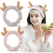 2PCS makeup headband, women's makeup hairband, women's facial care hairband used for makeup and washing