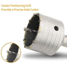 Scie cloche pour béton avec adaptateur SDS Plus 110 mm, pour brique, béton, ciment, pierre (adaptateur SDS Plus 100 mm + 110 mm)