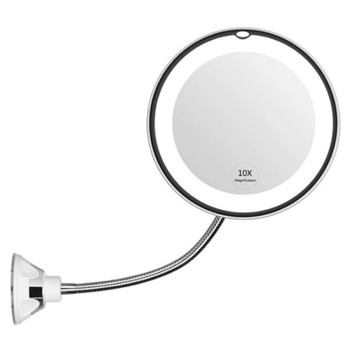 Label 10x Magnifying Makeup Mirror with Suction Cup for Bathroom