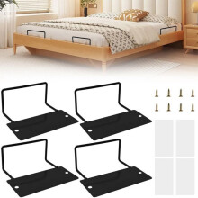 Set mit 4 rutschfesten Matratzenunterlagen, Matratzenhalter, rutschfeste Stopper für Lattenroste, 12 x 9,5 x 5 cm Etikett