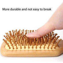 Brosse de massage capillaire en bois antistatique, brosse démêlante pour femmes, enfants et hommes
