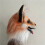 Orangehaariger Wolfshund-Kopfbedeckung, Latex-Partymaske 3