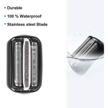 Tête de rasoir de rechange compatible avec la tête de rasoir électrique Braun série 3 32B à grille et lame de coupe pour Braun A159