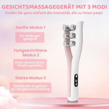 Facial Firming Roller - STAMPED - 6 Wheels - Microcurrent Technology - 3 Modes - Firming and Relaxing