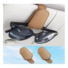 Brillenetui – Universal – 2er-Set – Strapazierfähiges Leder – Schwammdesign – Einfache Montage
