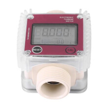 Débitmètre à turbine, débitmètre d'eau 10-120 L/min, manomètre numérique de débit de gazole