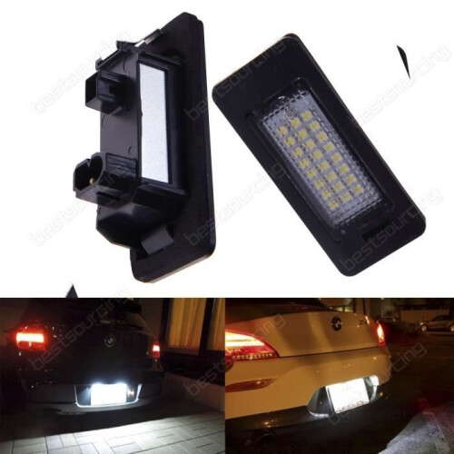 Éclairage de plaque d'immatriculation à LED AR BMW E90 E92 E93 E46 E39 E60 E61
