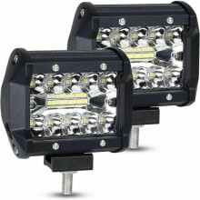 2 projecteurs de travail LED 60 W, projecteur longue portée, antibrouillard et phares longue portée.