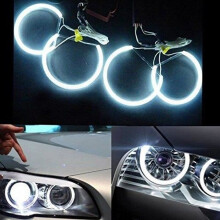 Kit de 4 anneaux halo Angel Eyes CCFL de 131 mm pour BMW Série 3 E46 E36 E38 E39