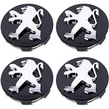 Enjoliveurs de roue pour Peugeot 108, 208, 2008, 308, 3008, 408, 4008, 508, 5008 I, II, III, iON, Rifter, Partner, RCZ, lot de 4