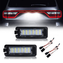 Ampoules LED Podofo pour plaque d'immatriculation (x2) compatibles avec Volkswagen VW Golf 4, 5, 6, MK4, MK6, MK7, GTi, CC, Rabbit,
