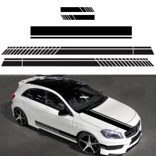 Lot de 5 autocollants floraux pour voiture, imperméables et amovibles, protègent des rayures, blancs.