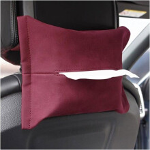 Porte-mouchoirs pour voiture, porte-serviettes en daim pour pare-soleil de voiture, boîte à mouchoirs à suspendre pour accoudoir