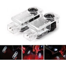 2 éclairages de porte à LED pour portières de voiture Audi, logo projeté L190 I03548 - CSECRG#0727-A0779