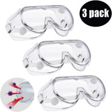 Lunettes de sécurité - Lunettes médicales - Résistantes aux éclaboussures - Résistantes à la salive - Anti-buée - Transparentes