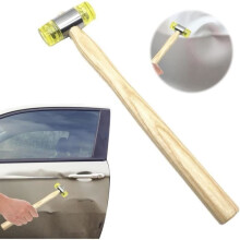 Dent Repair Tool - Bodywork - Wooden and Nylon Hammer - 28x6.4x2.4cm - Paintless Dent Repair