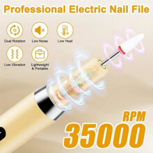 Lime à ongles électrique professionnelle, ponceuse à ongles, kit de manucure sans fil, appareil de pédicure semi-permanent Master