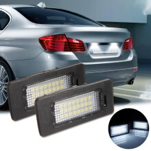 NEUFU Lot de 2 éclairages de plaque d'immatriculation à LED pour BMW Série 5 E39 E60