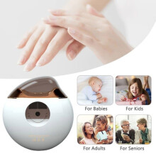 Coupe-ongles électrique intelligent pour bébés, adultes et seniors, lime à ongles automatique, kit de manucure, blanc