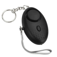 (Black) Personal Alarm With LED Light 120DB Anti Lost Wolf Self-Defense Safety Attack Emergency Alarms For Women Kids Elderly