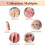 12 Pieces Corn Plasters for Feet - Cuttable Silicone - Toe Protector - Brown Brown TOE SEPARATOR 4