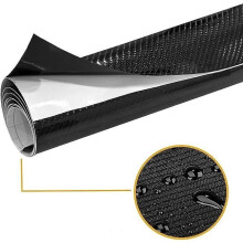 Film autocollant imperméable en fibre de carbone 6D pour voiture, ordinateur, coque de téléphone, noir, rouleau de 30 cm x 152 cm