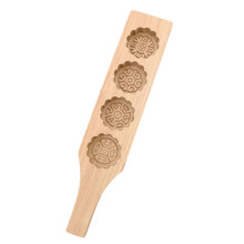 (D) Wooden Pastry Biscuits Mould Non-Sticky Easy Demold Baking Mold For Biscuits