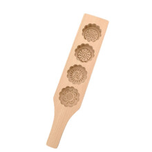 (C) Wooden Pastry Biscuits Mould Non-Sticky Easy Demold Baking Mold For Biscuits