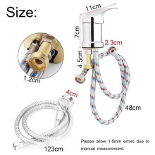 Bathroom Faucet with Standard Shower Head and Spray Hose for Microwave Laundry Room