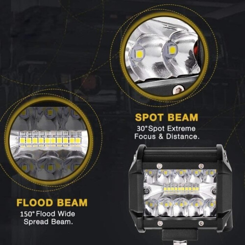 12V 60W Work Light, Long Range LED, Motorcycle LED Headlight, Car Work Light, Car LED Light Bar, Work Lights 2