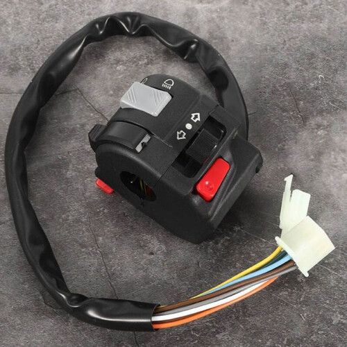 Universal Motorcycle Handlebar Switch Headlight Turn Signal Light Horn Button Assembly 22mm PZCC 1