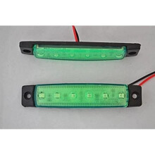 10 feux de position latéraux arrière à LED 24 V verts pour camion, remorque ou caravane