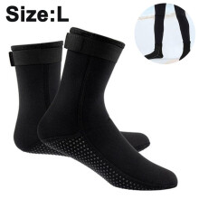 Chaussettes de plongée en néoprène ultra premium de 3 mm avec sangles réglables pour les sports nautiques et la natation