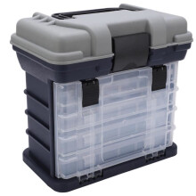 Boîte de pêche portable Lv.life à 4 compartiments, grande boîte de pêche utilitaire portable à 4 compartiments avec poignée