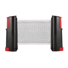 Filet de ping-pong - LIA - 190 cm - Portable - Noir/Rouge - Entraînement