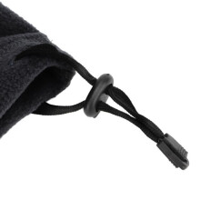 Cache-cou thermique unisexe en polaire XXU avec cordon de serrage ajustable, idéal pour le ski d'hiver, noir XU010 XU010