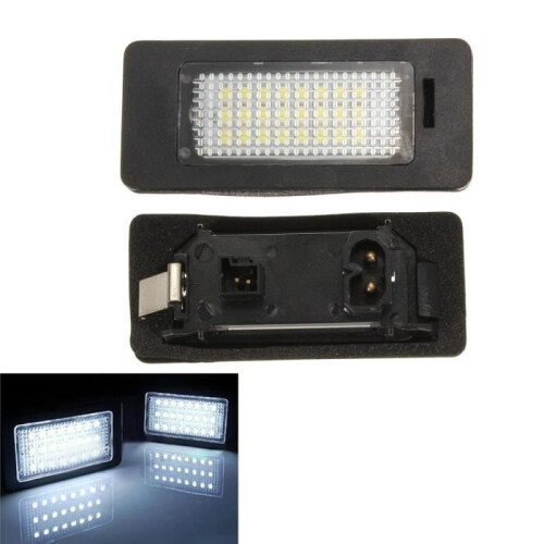 NEUFU Lot de 2 éclairages de plaque d'immatriculation à LED pour BMW Série 5 E39 E60 1